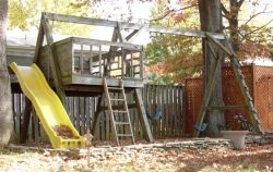 Comercial Timbers in Swing Set